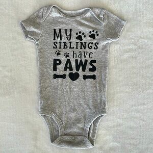My Siblings Have Paws Onesie